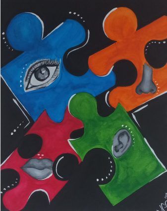 The Search for Self — puzzle pieces, ART by J.C.F.