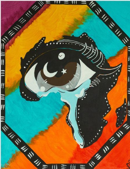 The Search for Self — Africa crying, ART by J.C.F.