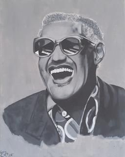 Influential Humans — Ray Charles, ART by J.C.F.